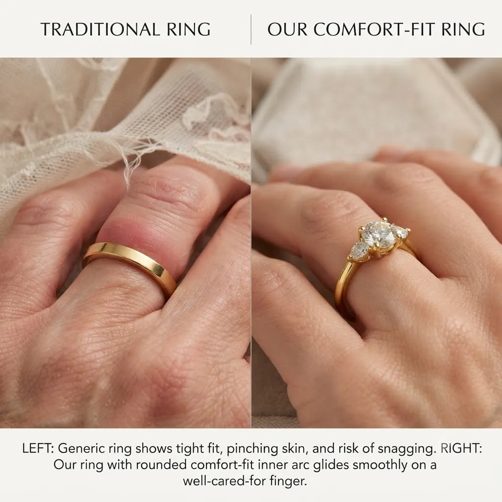 The Empress Three-Stone Ring | Timeless Brilliance & Everyday Luxury--Last Day Sale-90% OFF🔥