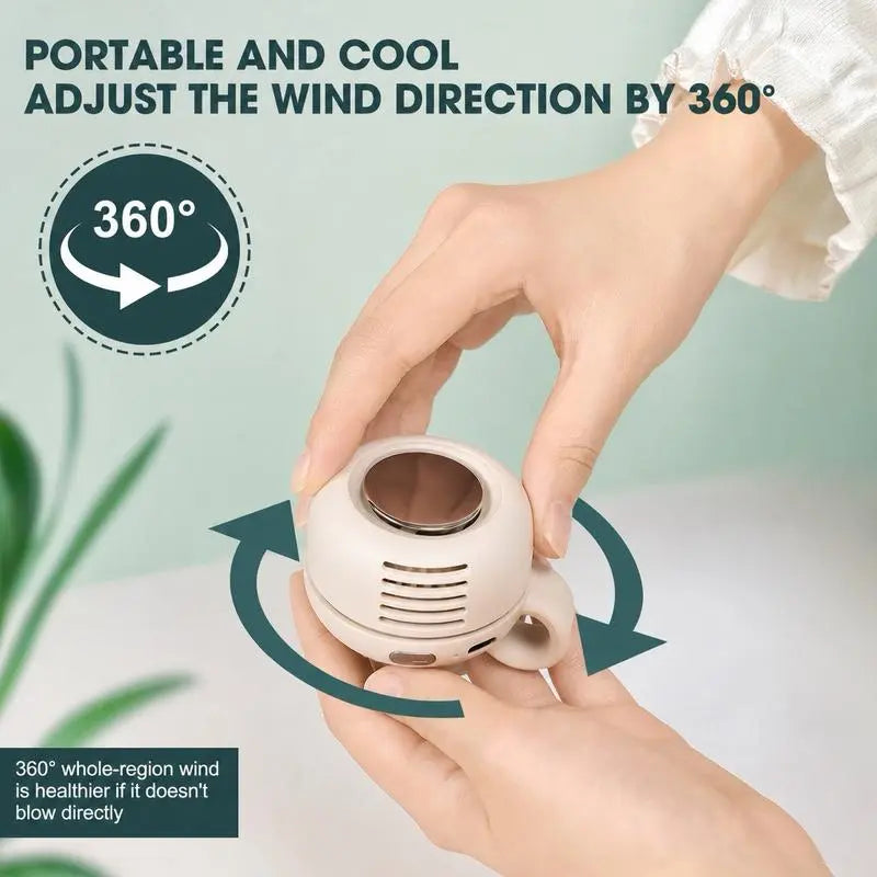 Clip-On Waist Fan – 360° Adjustable Airflow, 3 Speeds, Hands-Free Cooling (Last Day 50% OFF 🔥)