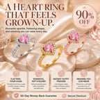 The Blush Promise™ Pink Heart Halo Ring — Grown-Up Romance, Made to Mean More | Last Day Sale-90% OFF🔥