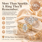The Marquise Crown Lab-Grown Diamond Ring Set That Makes Every Gesture Feel More Elegant | Gold or Silver | Last Day Sale-90% OFF🔥