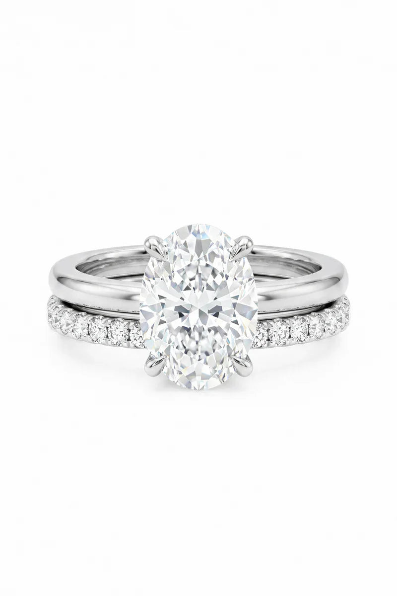csandiva™ 3-Carat VVS1 Moissanite Ring Suite - Travel-Safe Brilliance & Elegant Heirloom Alternative | Claim 90% OFF Today🔥