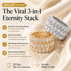 The Heiress 3-in-1 Seamless Interlocking Eternity Stack | Flawless Pear & Marquise Statement Ring Set | Waterproof Travel Decoy | Last Day 90% OFF 🔥