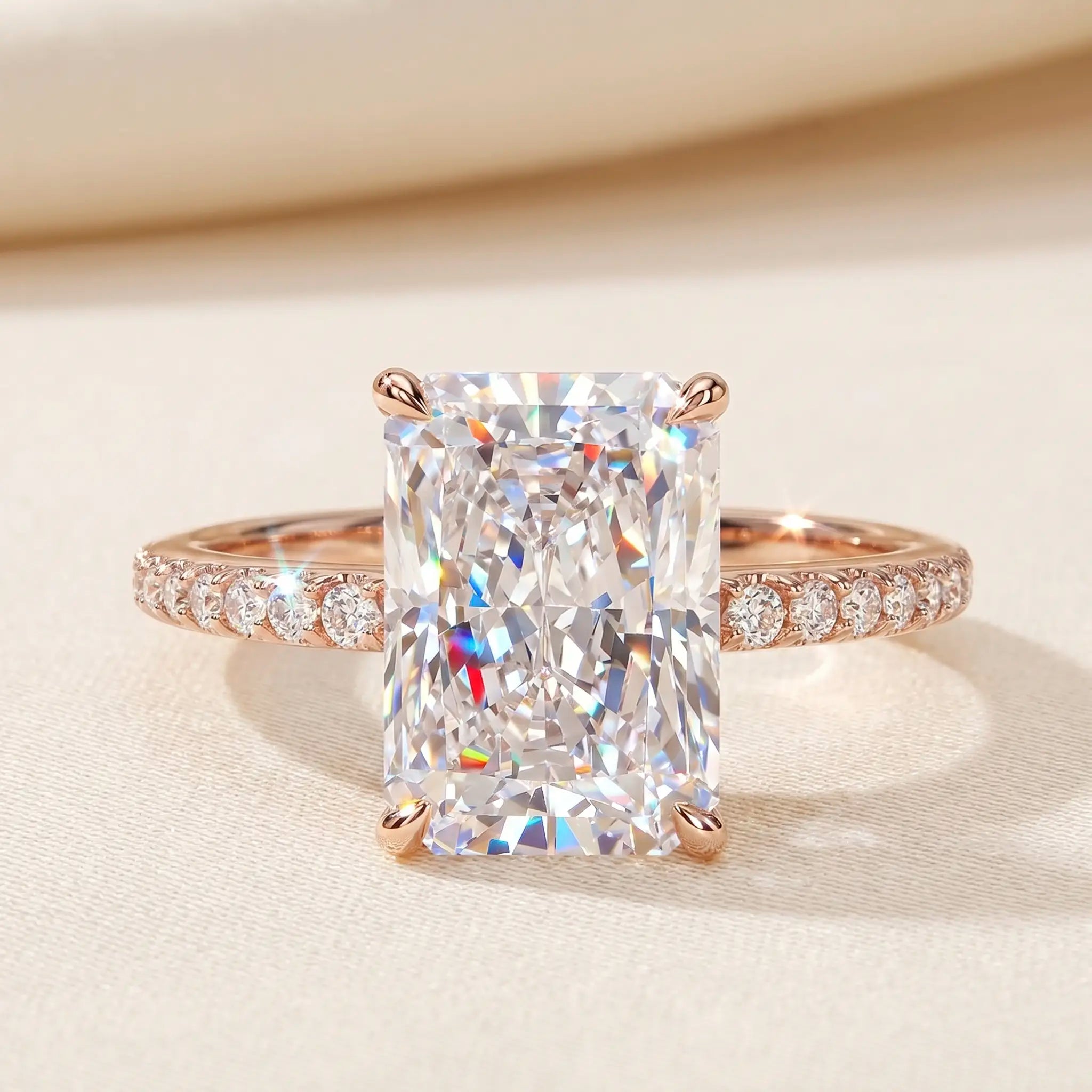 csandiva™ The "Timeless" 9.0ct Radiant Ring - Smart Luxury Alternative & Zero Anxiety Glamour | Claim 90% OFF Today🔥
