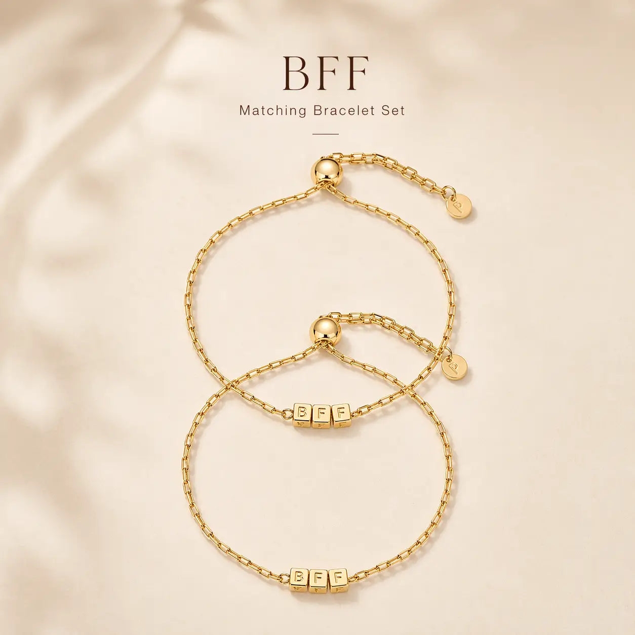 Csandiva 14K Gold "Eternal Bond" Matching Bracelet Set (2-Piece) | Today Only 90% OFF🔥