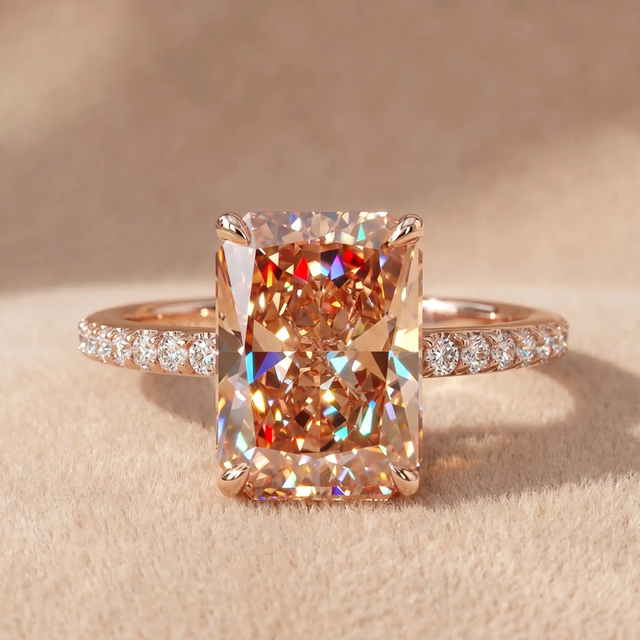 csandiva™ The "Timeless" 9.0ct Radiant Ring - Smart Luxury Alternative & Zero Anxiety Glamour | Claim 90% OFF Today🔥