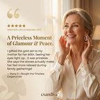 csandiva™ 14K Gold-Plated Natural Zircon Hoop Earring Set | The Masterpiece of Serenity & Elegance -Last Day Sale-90% OFF🔥