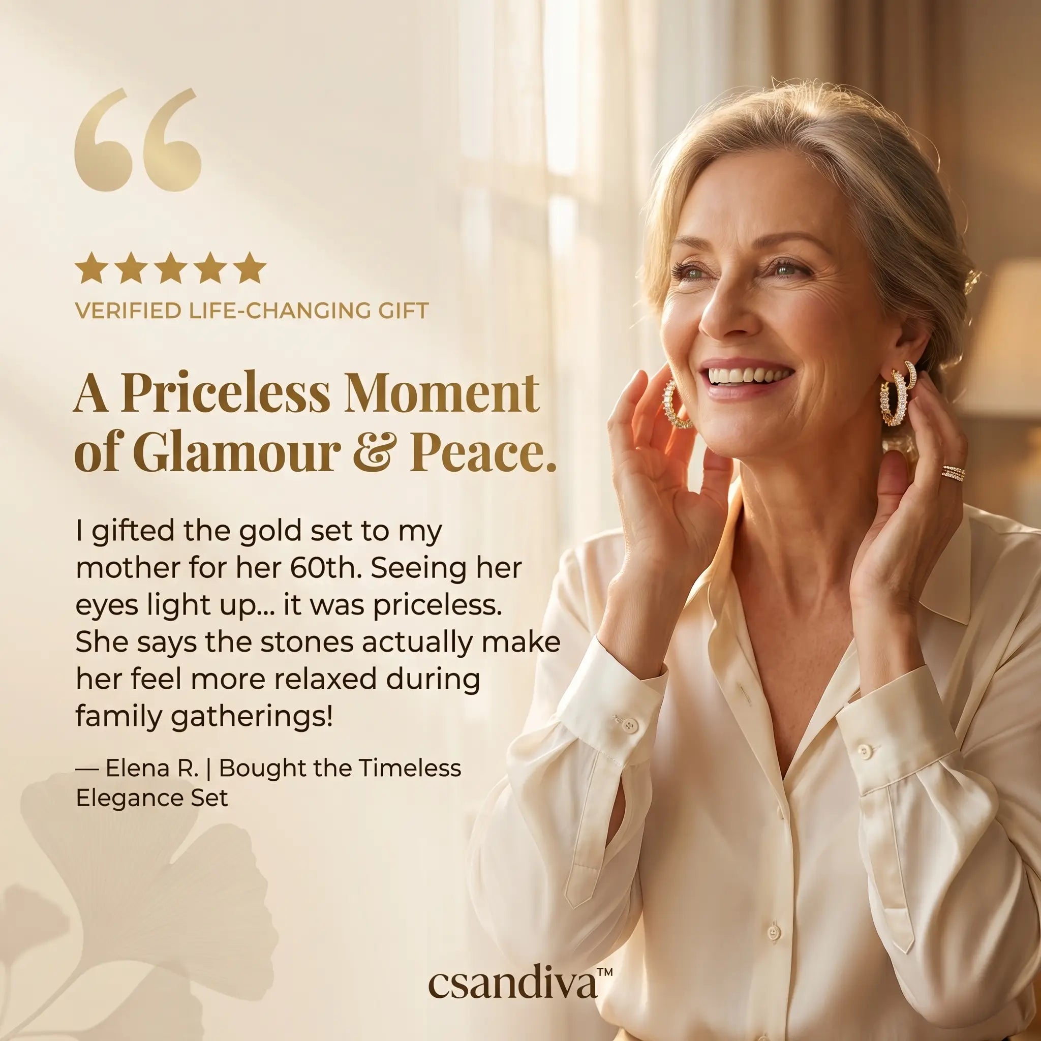 csandiva™ 14K Gold-Plated Natural Zircon Hoop Earring Set | The Masterpiece of Serenity & Elegance -Last Day Sale-90% OFF🔥