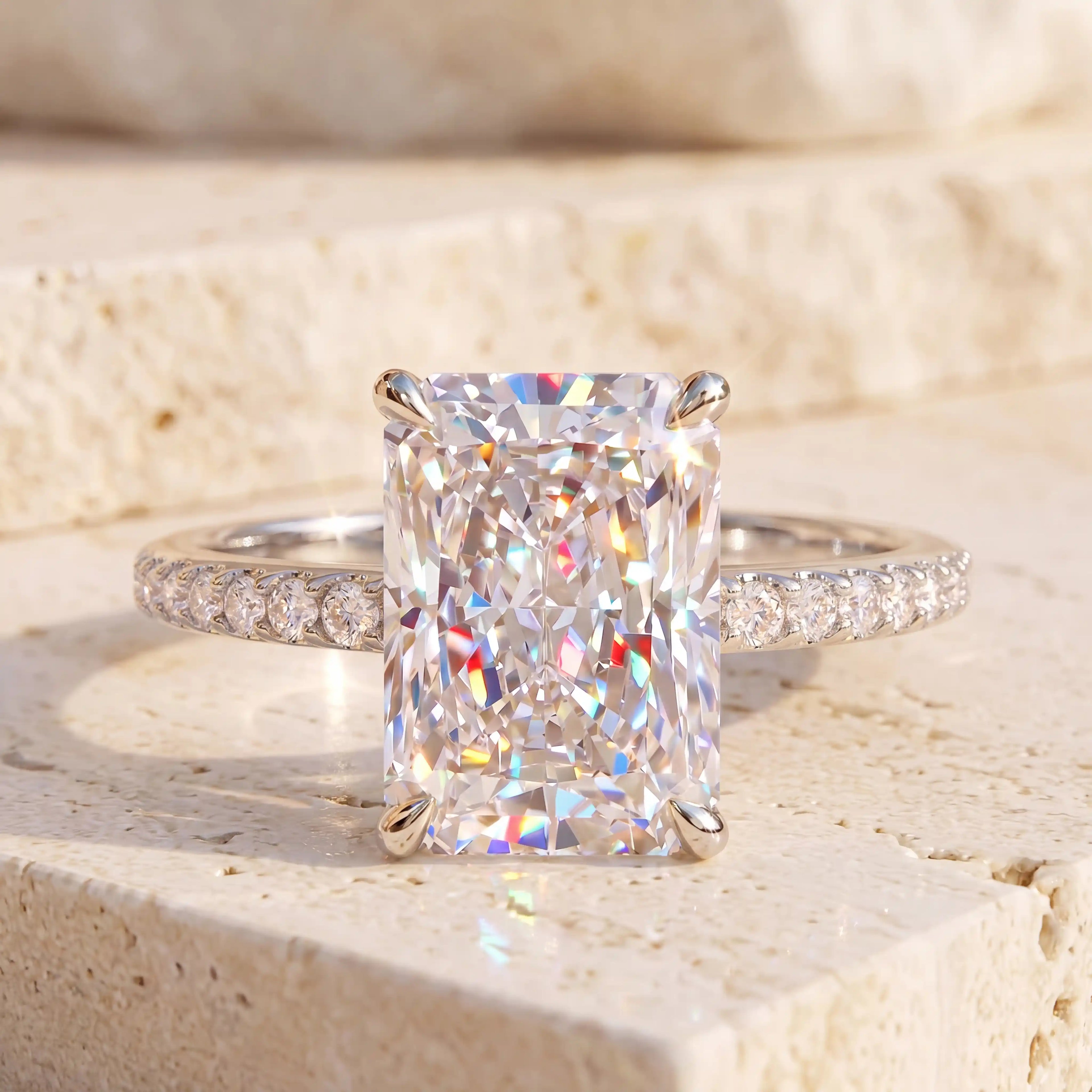 csandiva™ The "Timeless" 9.0ct Radiant Ring - Smart Luxury Alternative & Zero Anxiety Glamour | Claim 90% OFF Last Day🔥