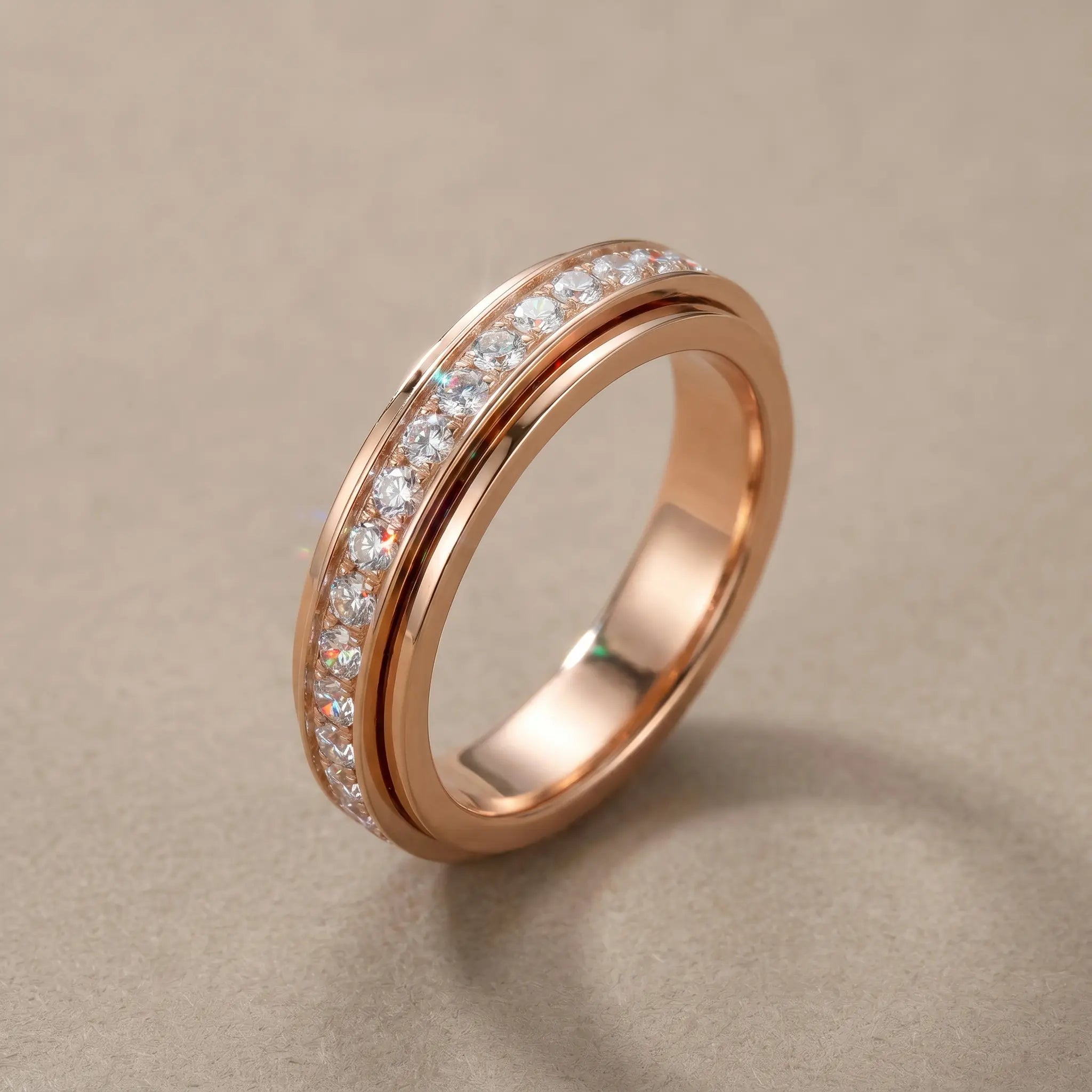 The Viral 18K Artisan Mindfulness Spinner Ring | Whisper-Quiet Elegance, Zero Green Fingers & A $10,000 Look | Last Day Sale-90% OFF🔥