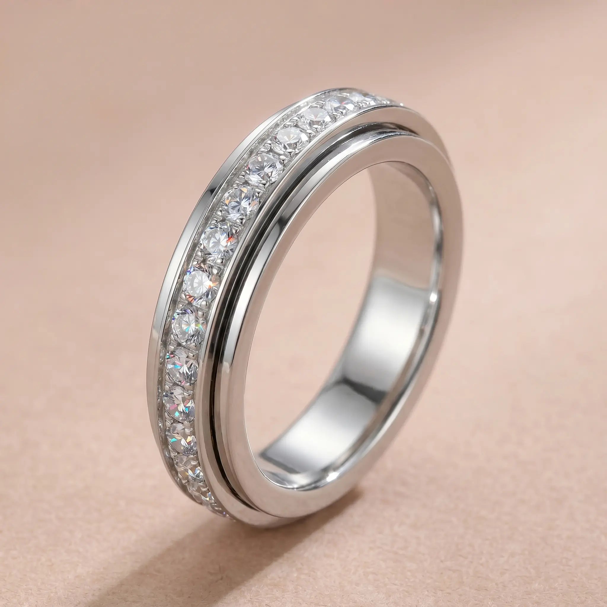 The Viral 18K Artisan Mindfulness Spinner Ring | Whisper-Quiet Elegance, Zero Green Fingers & A $10,000 Look | Last Day Sale-90% OFF🔥