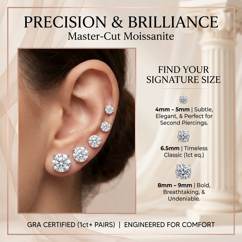 csandiva™ VVS1 Moissanite Halo Studs - Zero Droop Comfort & 100% Waterproof Brilliance | Claim 90% OFF Today🔥