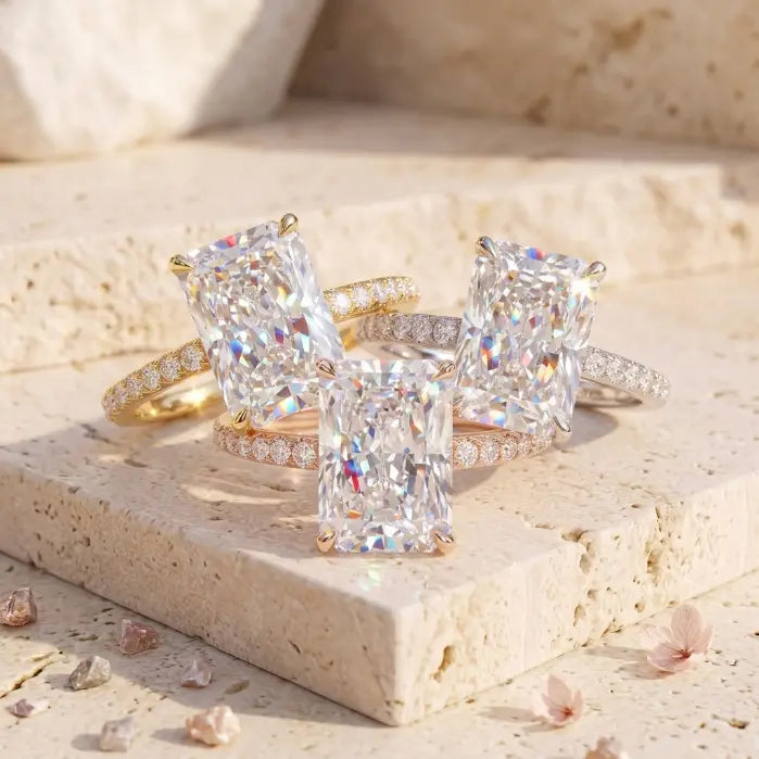csandiva™ The "Timeless" 9.0ct Radiant Ring - Smart Luxury Alternative & Zero Anxiety Glamour | Claim 90% OFF Last Day🔥