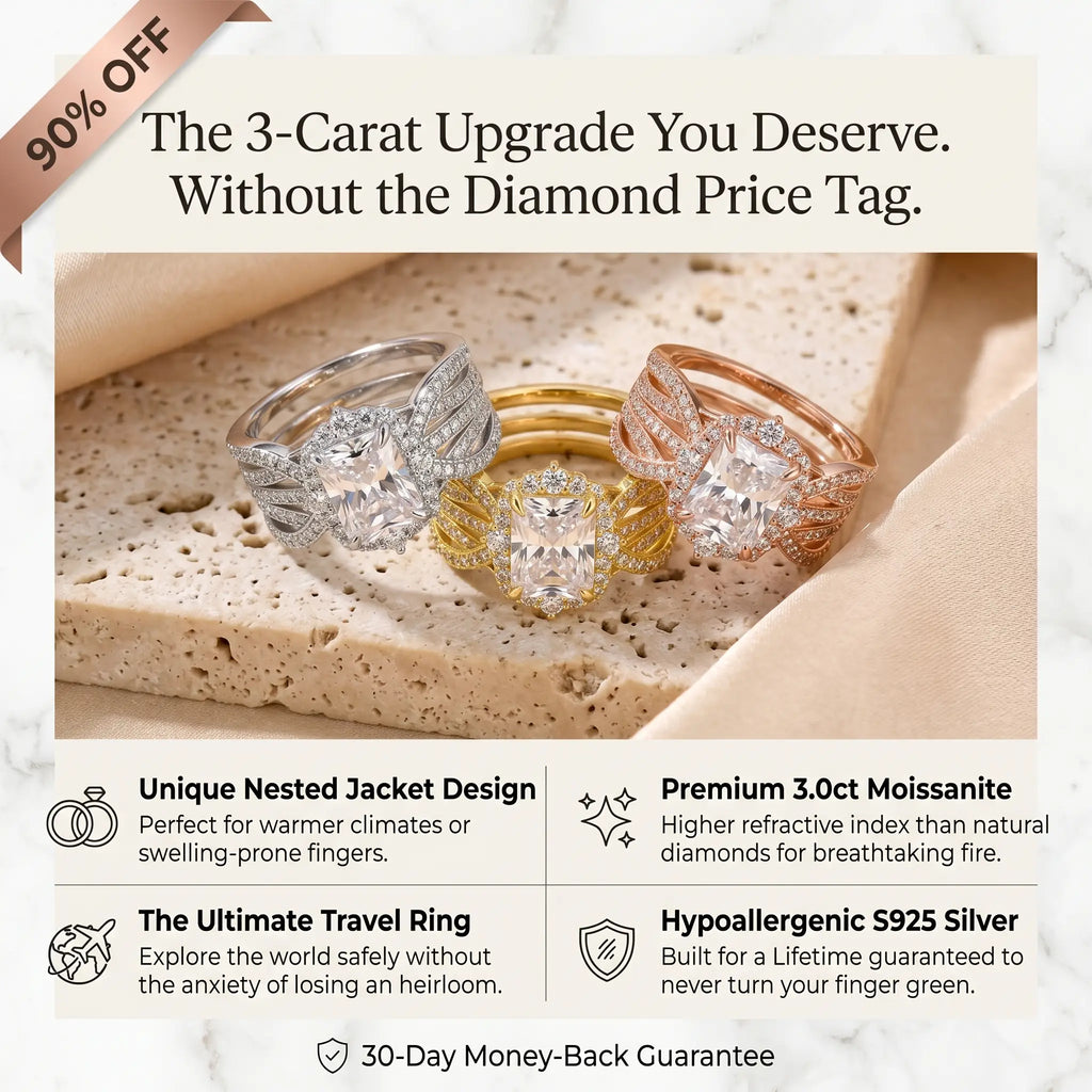 csandiva™ 3.0ct Vintage Nested Ring Suite - Smart Heirloom Alternative & Zero Anxiety Glamour | Claim 90% OFF Last Day🔥