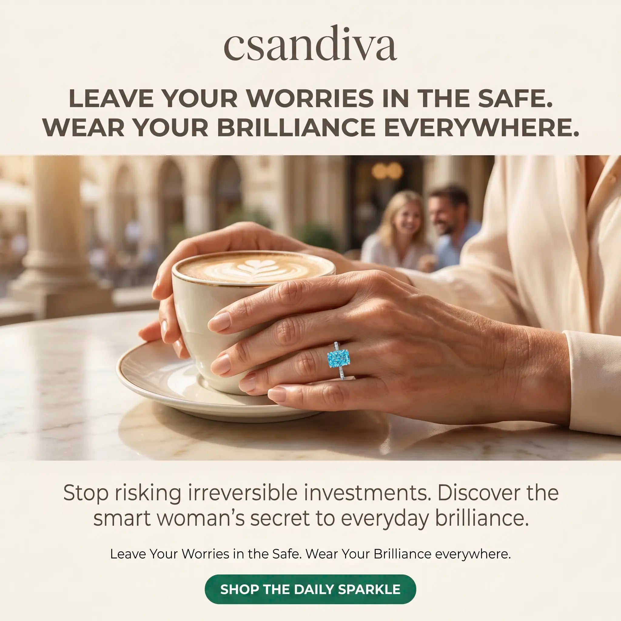 csandiva™ The "Timeless" 9.0ct Radiant Ring - Smart Luxury Alternative & Zero Anxiety Glamour | Claim 90% OFF Last Day🔥