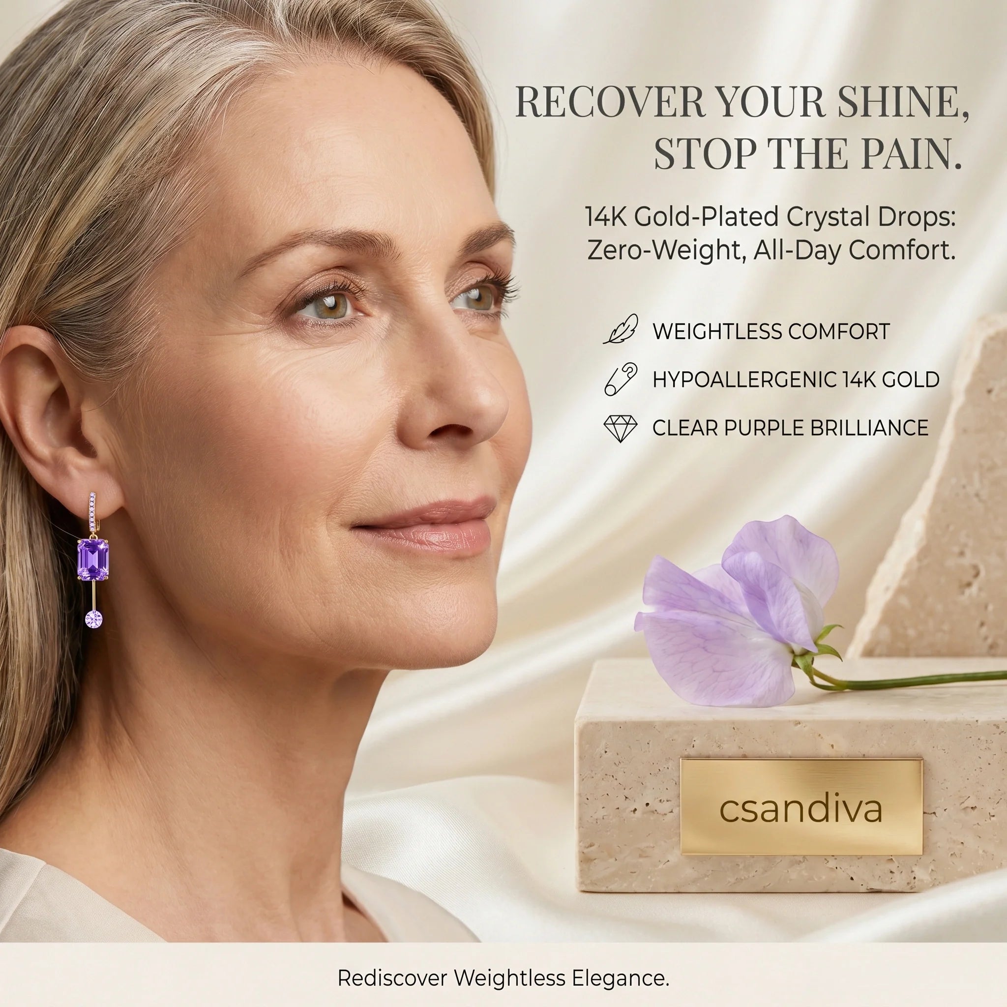 The Viral 'Zero-Weight' 14K Brilliance: Illuminate Your Complexion with Million-Dollar Radiance—Exclusively For Sensitive Ears & Guaranteed No Earlobe Sag | Last Day Sale-90% OFF🔥