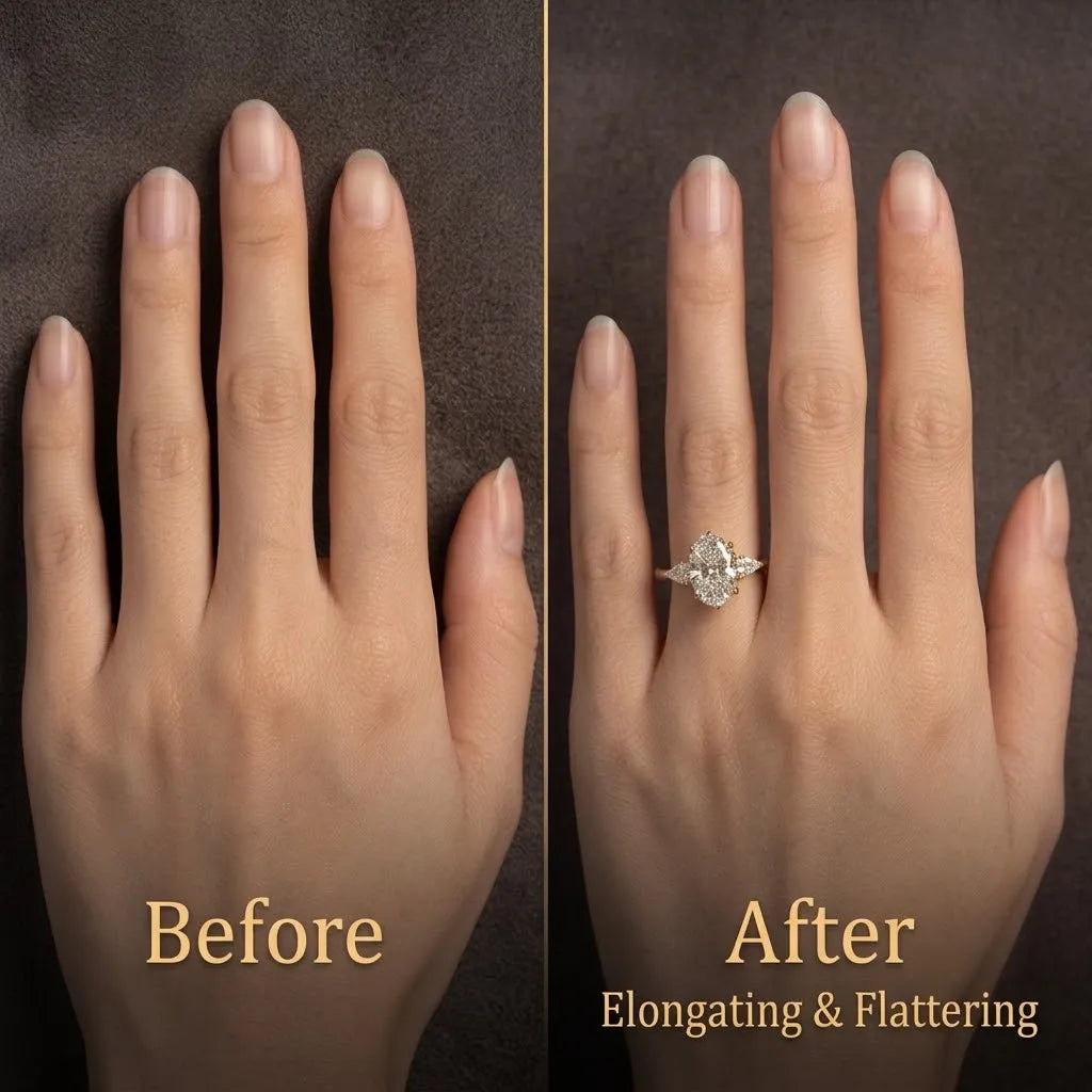 Elegant Oval Cut Diamond Ring | Vintage Details & All-Day Comfort Band--Last Day Sale-90% OFF🔥