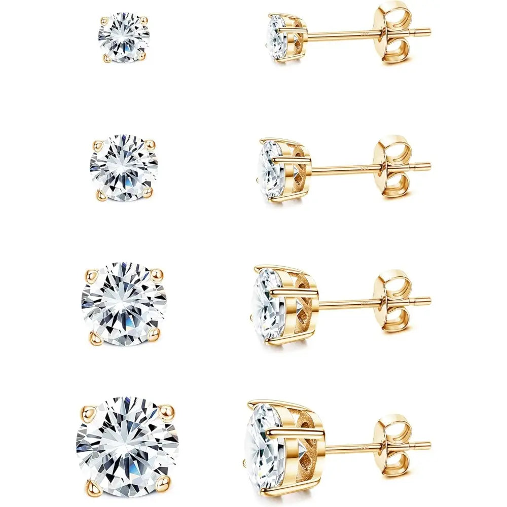 csandiva™ VVS1 Moissanite Solitaire Studs - Sag-Free Comfort & 100% Waterproof Everyday Brilliance | Claim 90% OFF Today🔥
