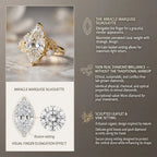 The Tuscany Marquise: Handcrafted 14K Gold Leaf Ring for Graceful, Slender-Looking Hands--Last Day Sale-90% OFF🔥