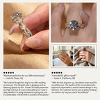 Timeless Elegance: Vintage Twisted Lab Diamond Anniversary Ring in 14K Gold--Last Day Sale-90% OFF🔥