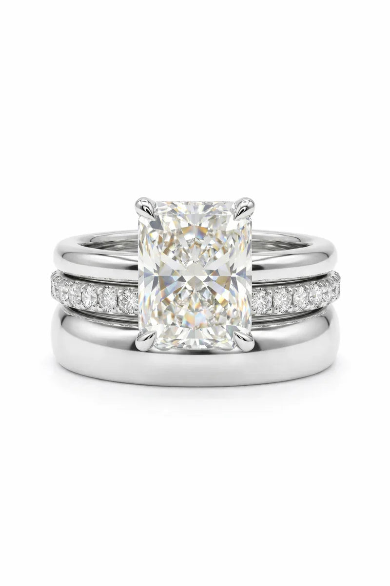 csandiva™ 3-Carat VVS1 Moissanite Ring Suite - Travel-Safe Brilliance & Elegant Heirloom Alternative | Claim 90% OFF Today🔥