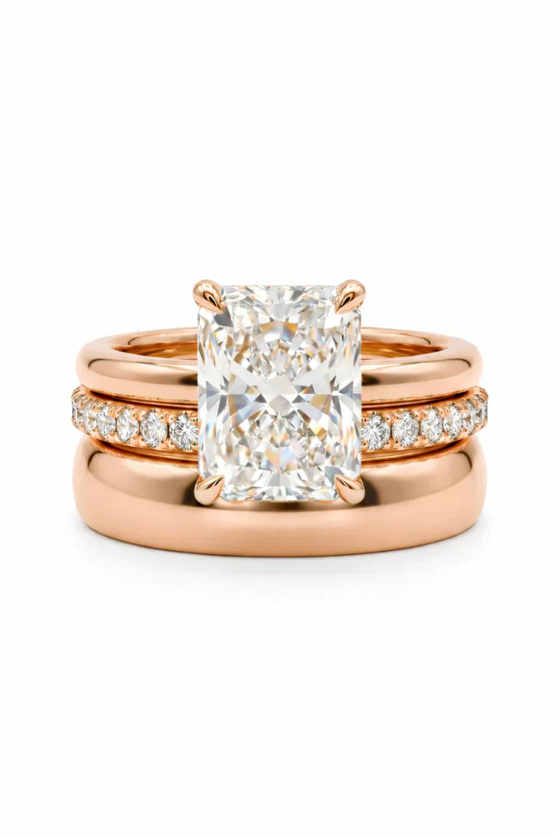 csandiva™ 3-Carat VVS1 Moissanite Ring Suite - Travel-Safe Brilliance & Elegant Heirloom Alternative | Claim 90% OFF Today🔥