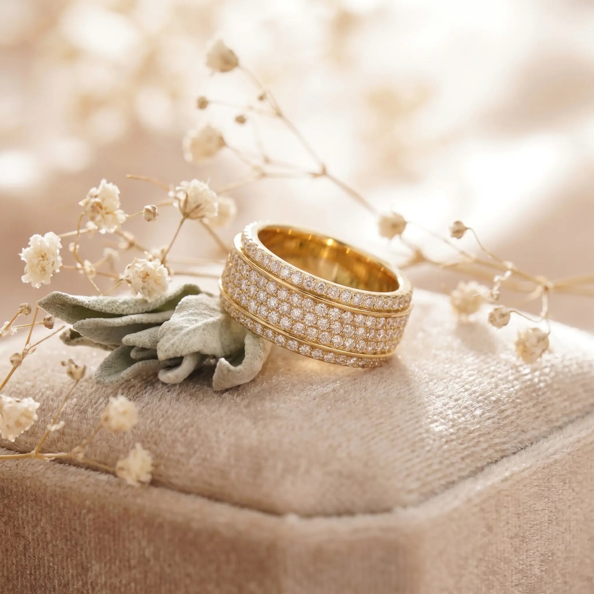 The Ultimate Statement of Calm. Beautifully Crafted. Meet the All-New Wide-Band Pavé Mindfulness Ring. 🔥 Launch Special - 90% OFF Today Only 🔥