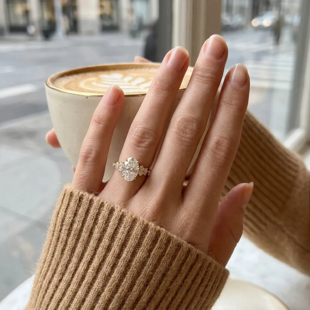 The Everyday Dream Ring – Elongating Oval Cut with Snag-Free Comfort Band--Last Day Sale-90% OFF🔥