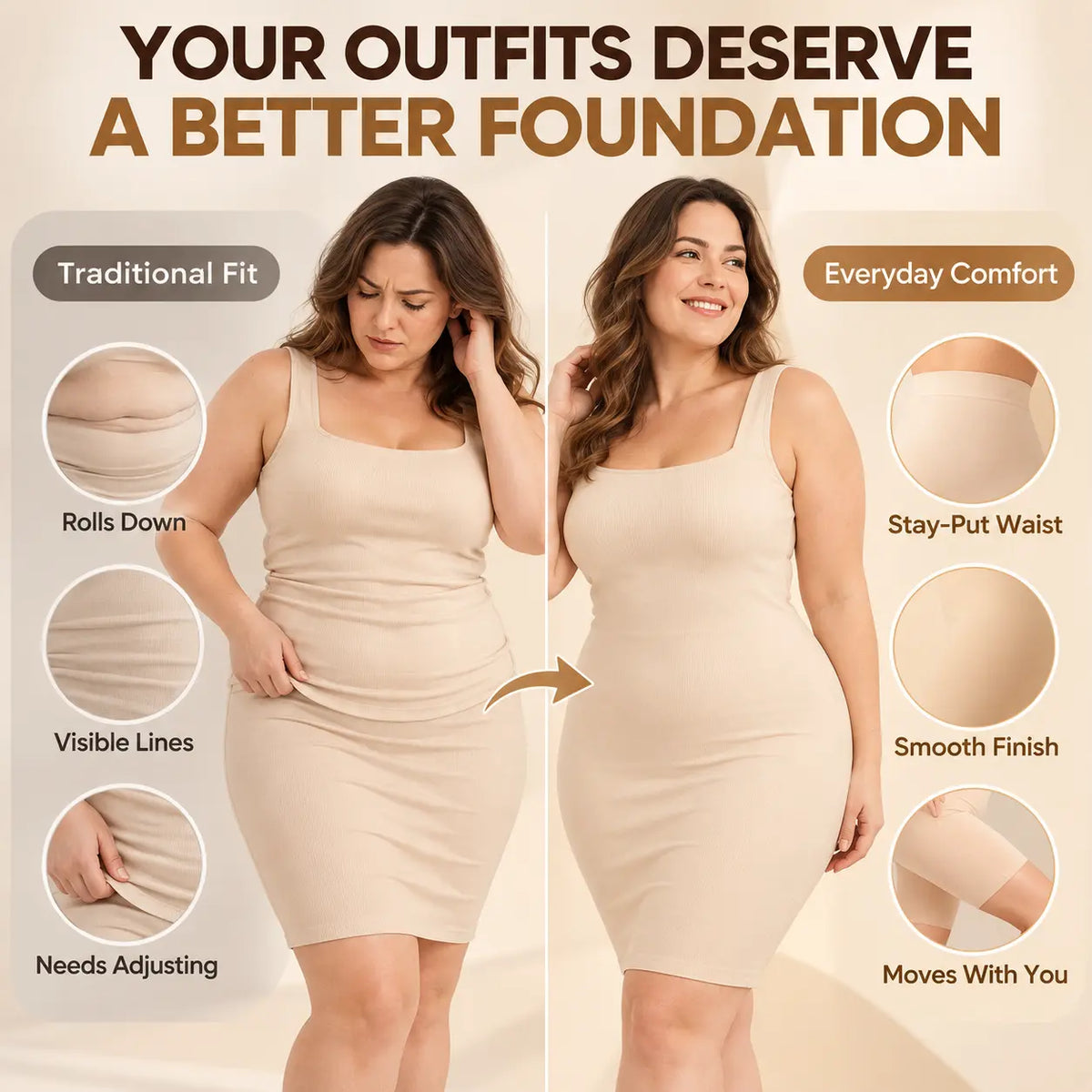 The Everyday Shaping Short That Helps You Feel Comfortable, Confident & Beautiful In Every Outfit-Last Day Sale🔥90% OFF