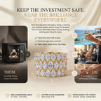 The Heiress 3-in-1 Seamless Interlocking Eternity Stack | Flawless Pear & Marquise Statement Ring Set | Waterproof Travel Decoy | Last Day 90% OFF 🔥