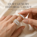 The Heiress 3-in-1 Seamless Interlocking Eternity Stack | Flawless Pear & Marquise Statement Ring Set | Waterproof Travel Decoy | Last Day 90% OFF 🔥