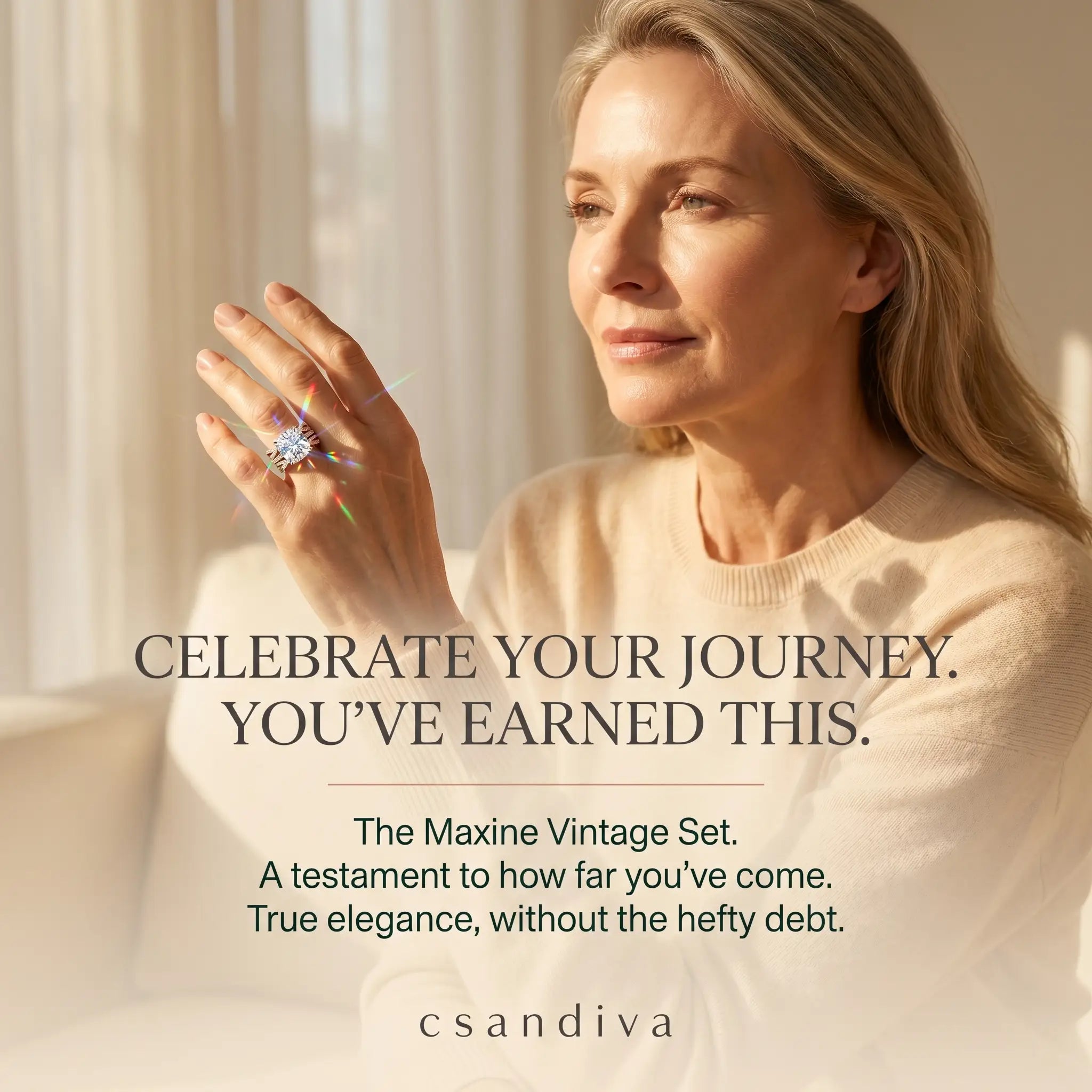 csandiva™ 3.0ct Vintage Nested Ring Suite - Smart Heirloom Alternative & Zero Anxiety Glamour | Claim 90% OFF Last Day🔥