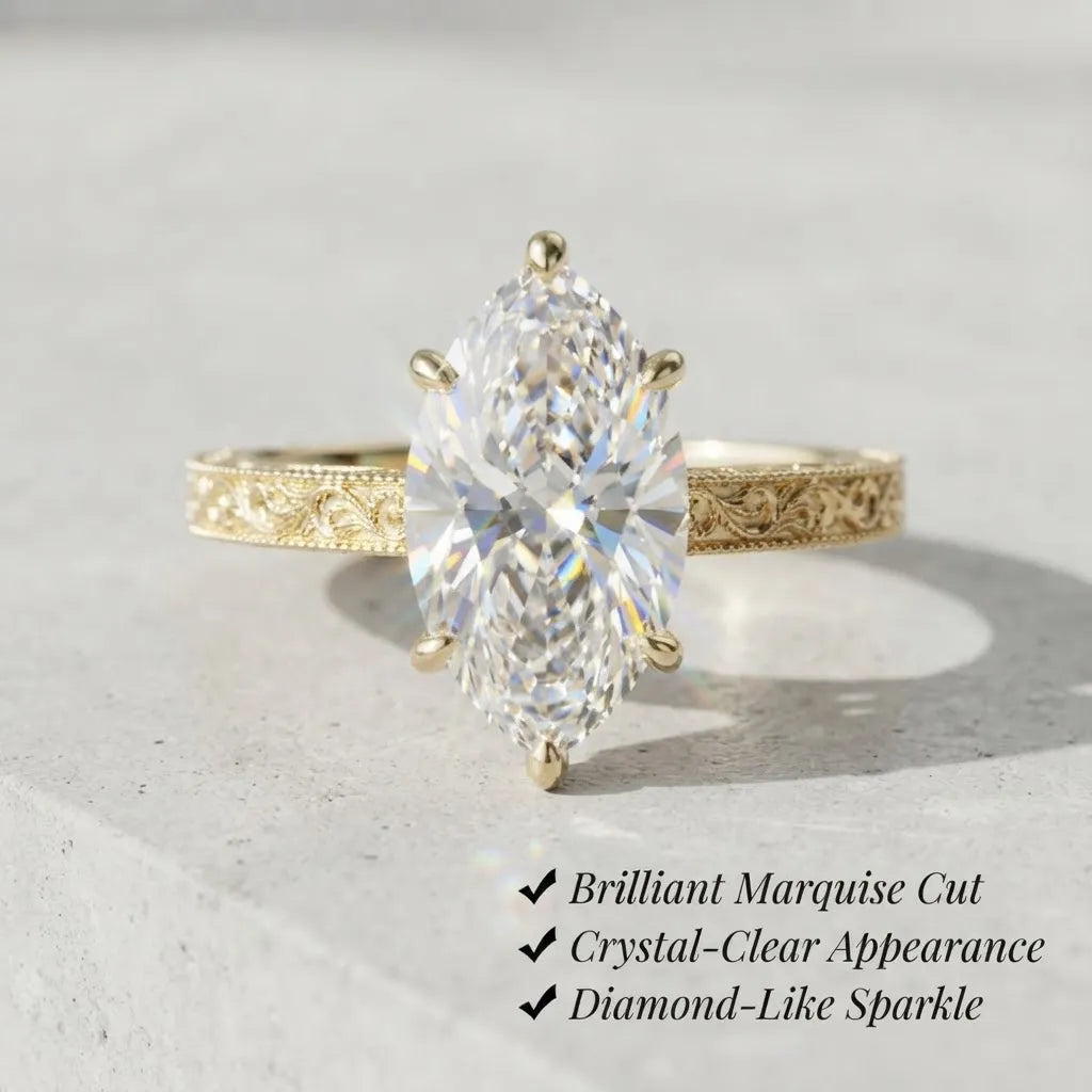 The Vintage Moissanite Ring --Timeless Elegance & Brilliant Sparkle--Last Day Sale-90% OFF🔥