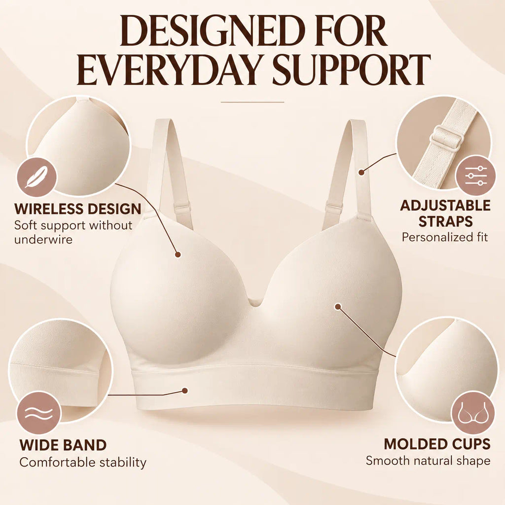 Finally, A Wireless Bra That Gives You The Comfort You Want And The Support You Need-Last Day Sale🔥90% OFF