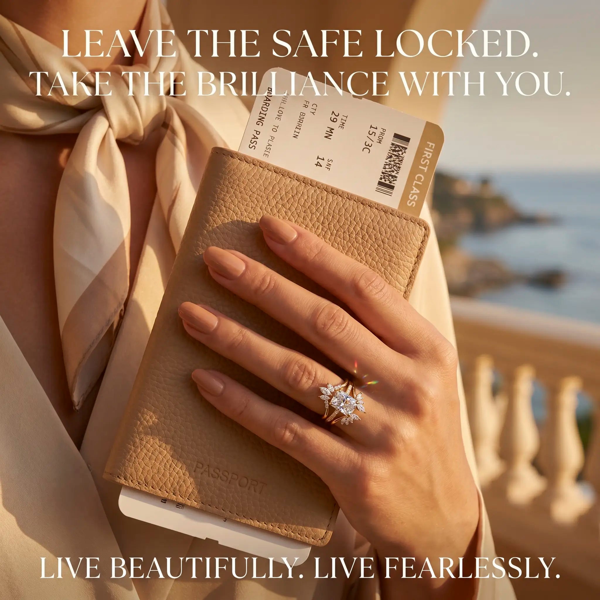 csandiva™ 3-Carat VVS1 Moissanite Ring Suite - Travel-Safe Brilliance & Elegant Heirloom Alternative | Claim 90% OFF Today🔥
