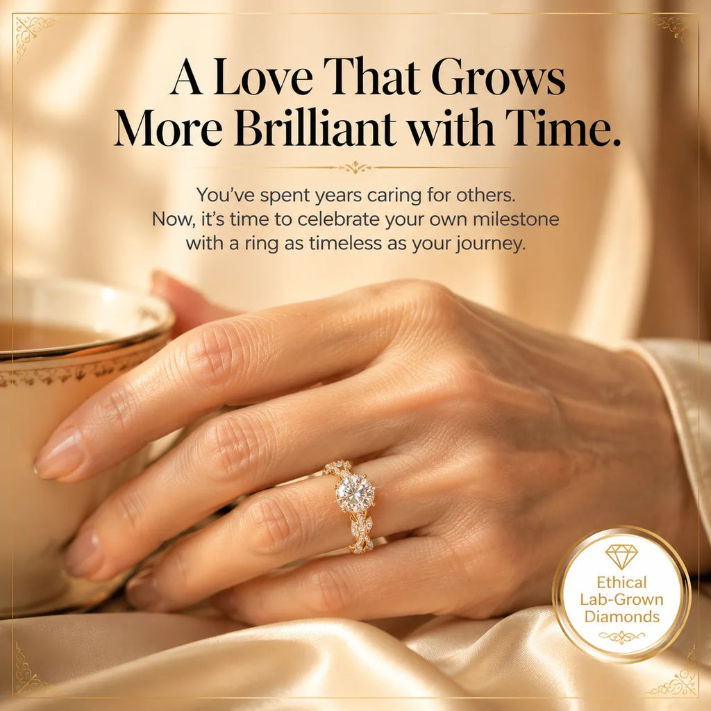 Timeless Elegance: Vintage Twisted Lab Diamond Anniversary Ring in 14K Gold--Last Day Sale-90% OFF🔥