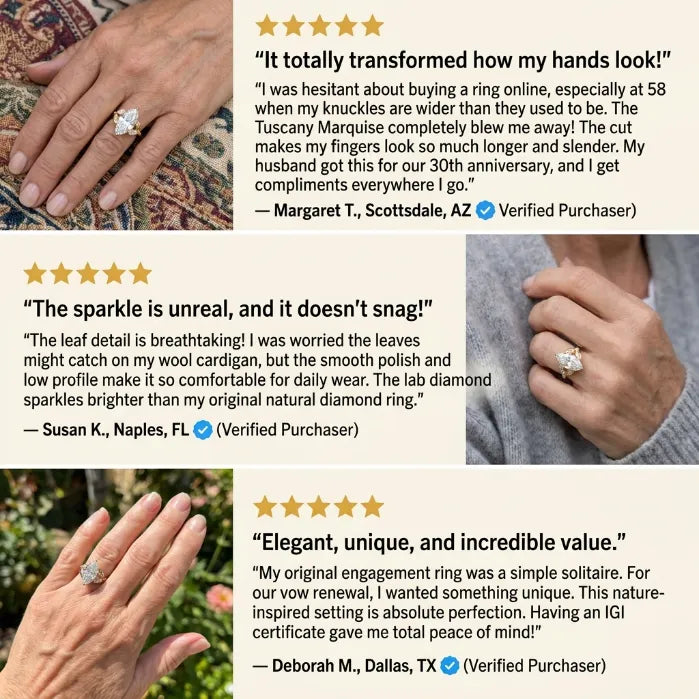 The Tuscany Marquise: Handcrafted 14K Gold Leaf Ring for Graceful, Slender-Looking Hands--Last Day Sale-90% OFF🔥