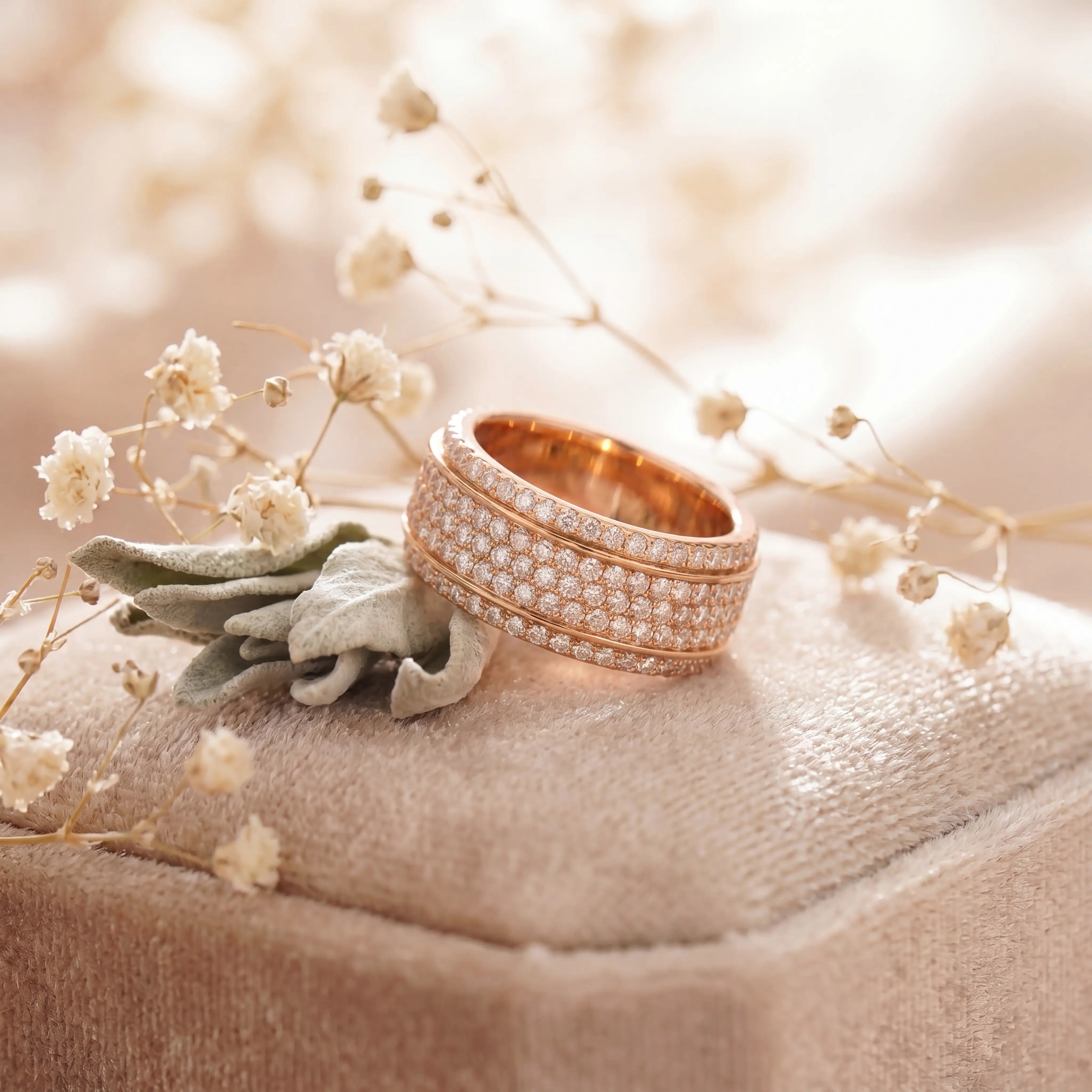 The Ultimate Statement of Calm. Beautifully Crafted. Meet the All-New Wide-Band Pavé Mindfulness Ring. 🔥 Launch Special - 90% OFF Today Only 🔥