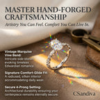 The Ultimate Quiet Luxury Upgrade: 1.76Ct Hand-Forged Vintage Vine Heirloom — Visually Slims Fingers, Butter-Smooth Knuckle Fit & Zero "Green Fingers" Guarantee | 90% OFF Anniversary Release 🔥
