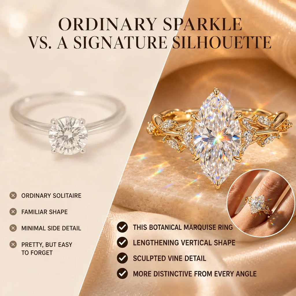 The Everwild Marquise™ Lab-Grown Diamond Vine Ring — The Finger-Flattering Statement That Completes Every Look | Gold or Silver | Last Day Sale-90% OFF🔥