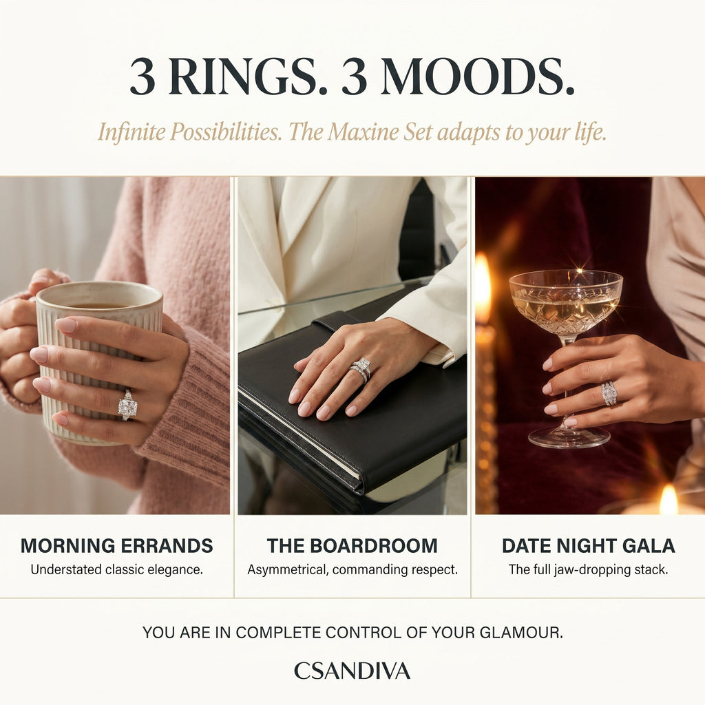 csandiva™ The Timeless Embrace 5.0ct Radiant Ring - Zero Anxiety Glamour & Smart Luxury Alternative | Claim 90% OFF Today🔥