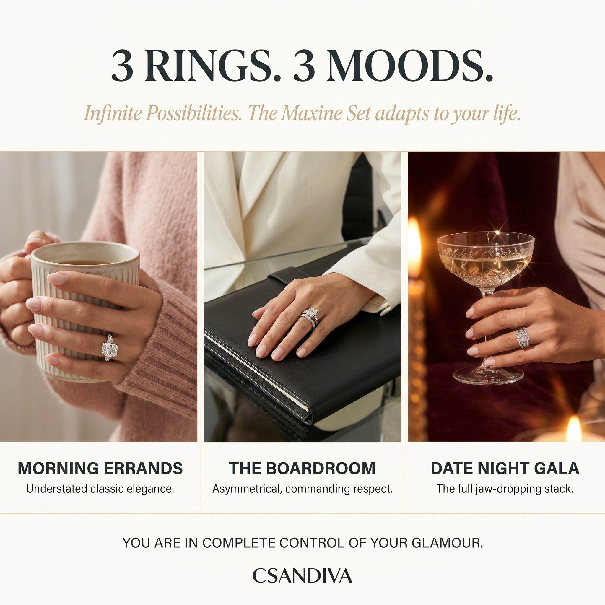 csandiva™ The Timeless Embrace 5.0ct Radiant Ring - Zero Anxiety Glamour & Smart Luxury Alternative | Claim 90% OFF Today🔥