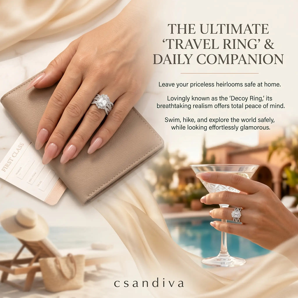 csandiva™ 3.0ct Vintage Nested Ring Suite - Smart Heirloom Alternative & Zero Anxiety Glamour | Claim 90% OFF Last Day🔥