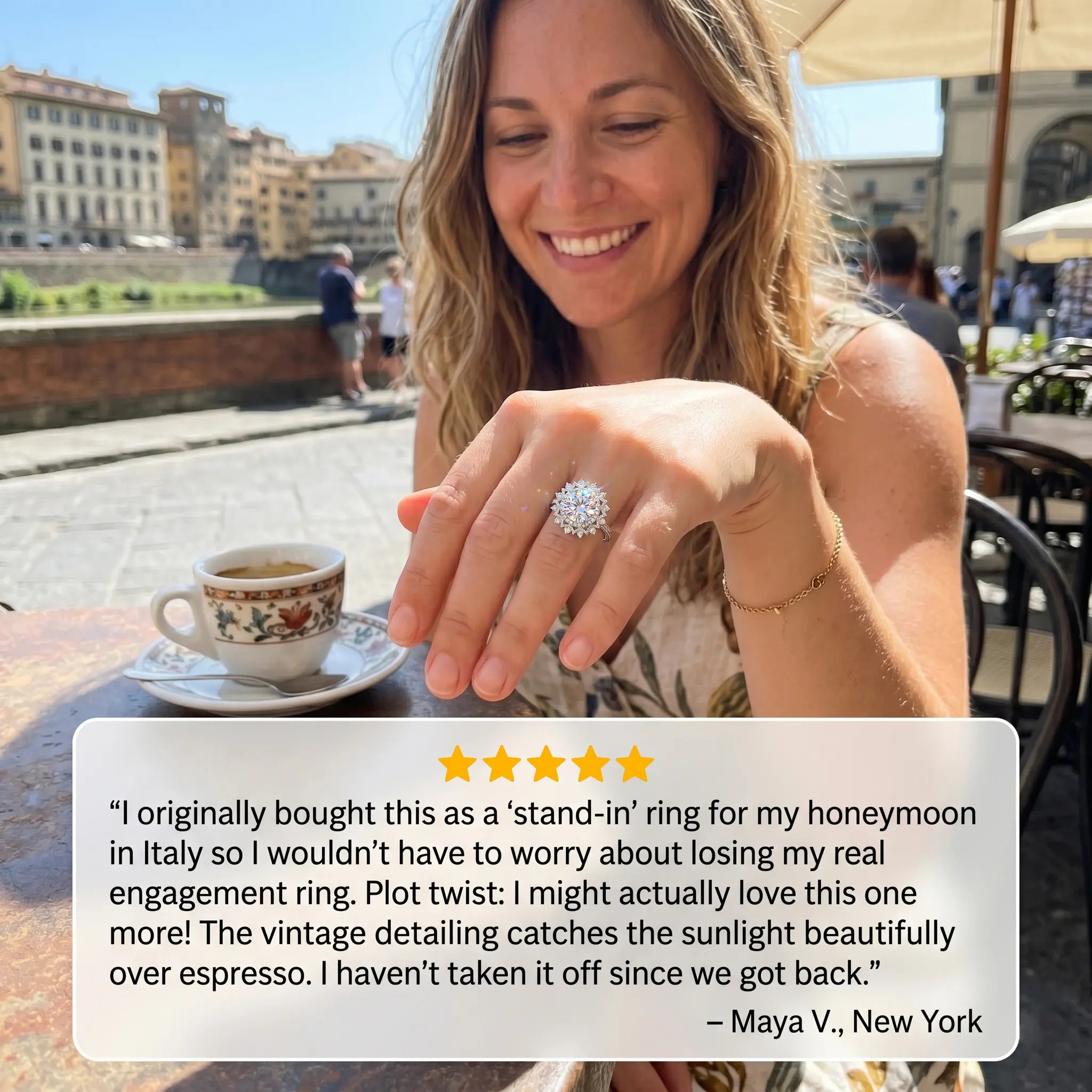 The Artisan Sunburst Diamond Ring | Hand-Sawn Flattering Elegance, Anti-Tarnish Skin Safety & Pristine Radiance | 90% OFF Last Day🔥