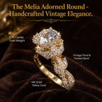 Timeless Elegance: Vintage Twisted Lab Diamond Anniversary Ring in 14K Gold--Last Day Sale-90% OFF🔥