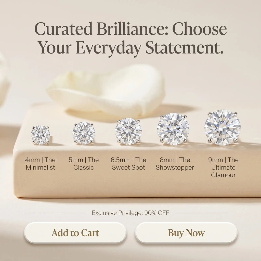 csandiva™ VVS1 Moissanite Halo Studs - Zero Droop Comfort & 100% Waterproof Brilliance | Claim 90% OFF Today🔥