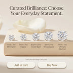 csandiva™ VVS1 Moissanite Halo Studs - Zero Droop Comfort & 100% Waterproof Brilliance | Claim 90% OFF Today🔥