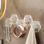 Drill-Free Crystal Wall Hooks – Strong Hold, Elegant Storage | Last Day 50% OFF 🔥