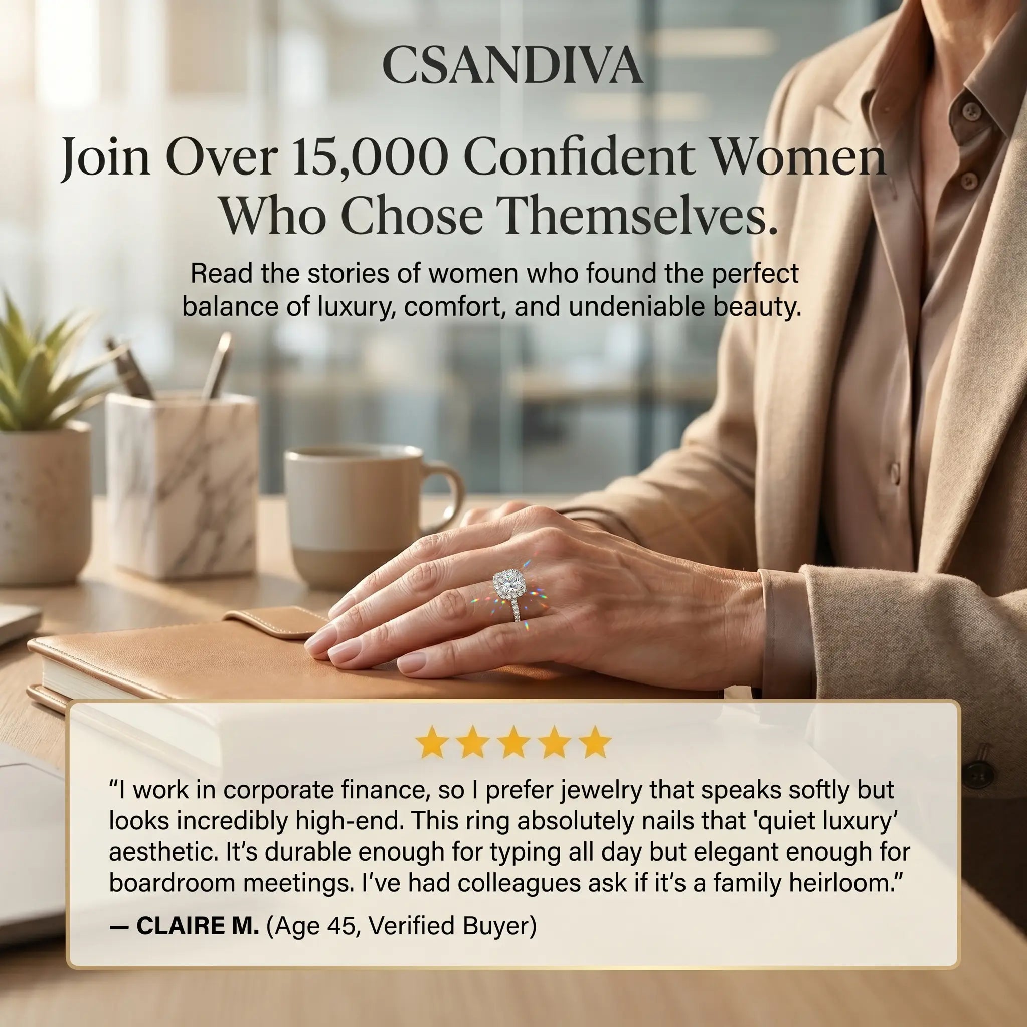 Csandiva™ Hand-Forged Vintage Moissanite Crown Ring | Butter-Smooth Micro-Pavé, Hypoallergenic Elegance | 90% OFF Last Day 🔥