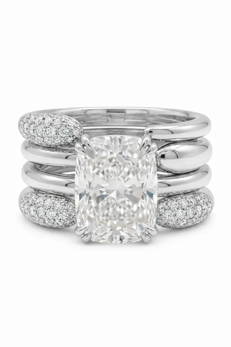 csandiva™ 3-Carat VVS1 Moissanite Ring Suite - Travel-Safe Brilliance & Elegant Heirloom Alternative | Claim 90% OFF Today🔥
