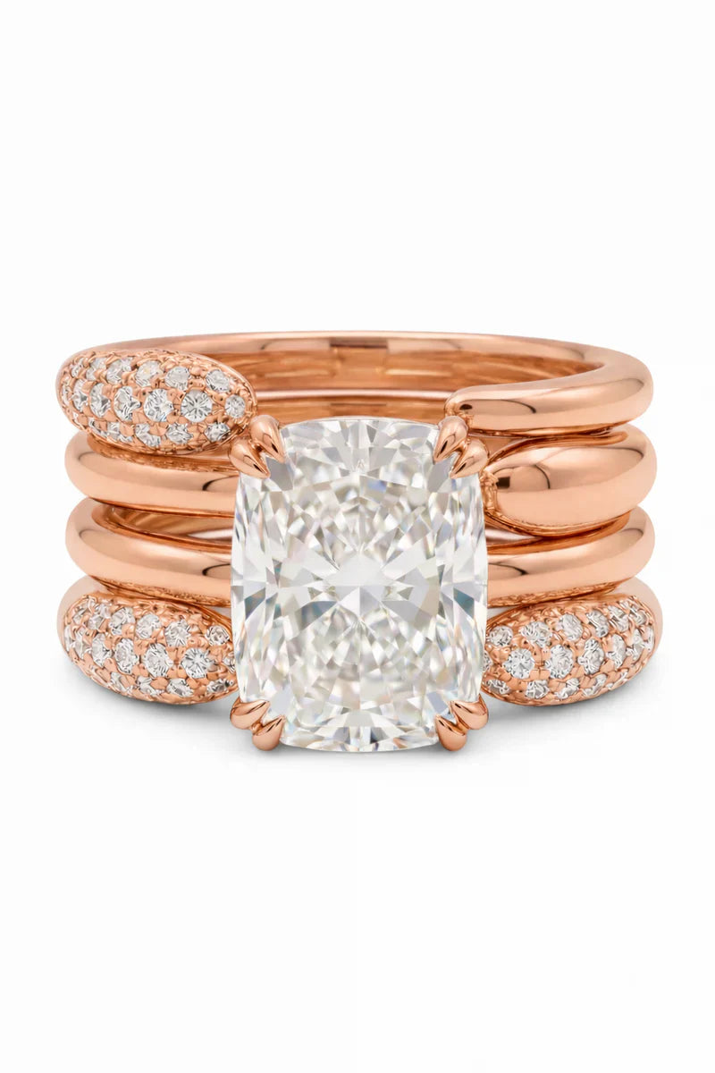 csandiva™ 3-Carat VVS1 Moissanite Ring Suite - Travel-Safe Brilliance & Elegant Heirloom Alternative | Claim 90% OFF Today🔥